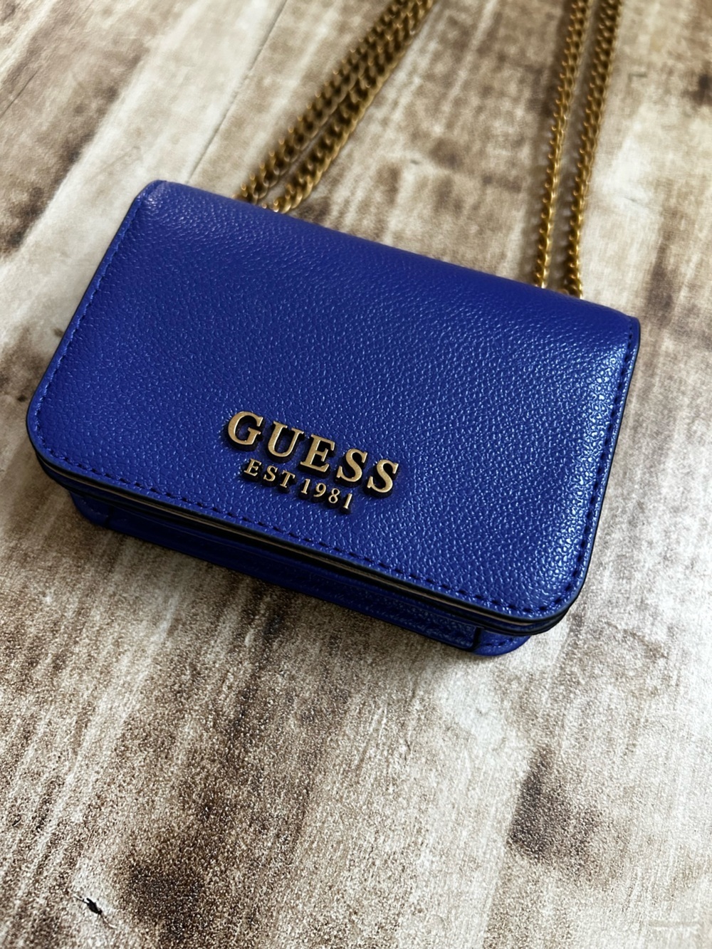 GUESS Noelle Micro Mini Leather Chain Crossbody